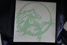 Pair Lime Green Horse Decals