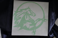 Large Pair Lime Green Horse Decals