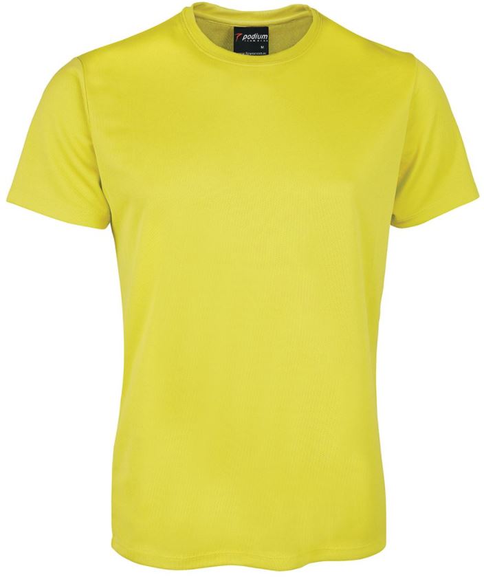 Coloured Podium Cool Polyester T-shirts (Adults) 7PNFT