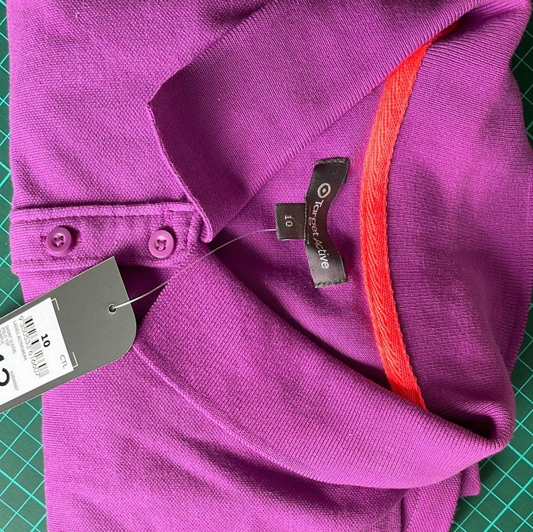 Brand-new with tag target brand ladies size 10 purple polo top