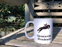 showjumping horse mug